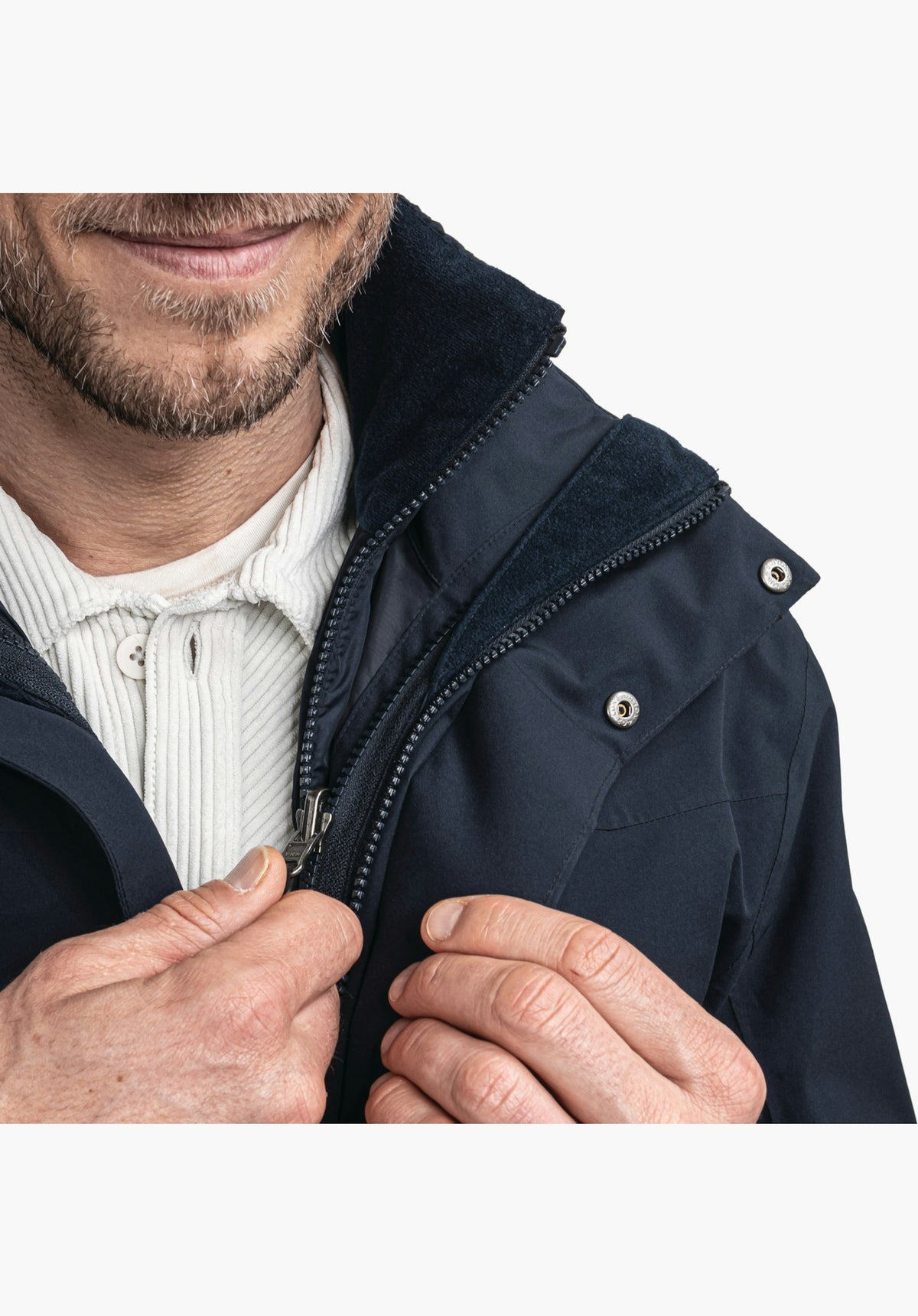 Schöffel 3in1 Parka Style Borkol MNS Herren – große Größen Blau - Ansicht 6