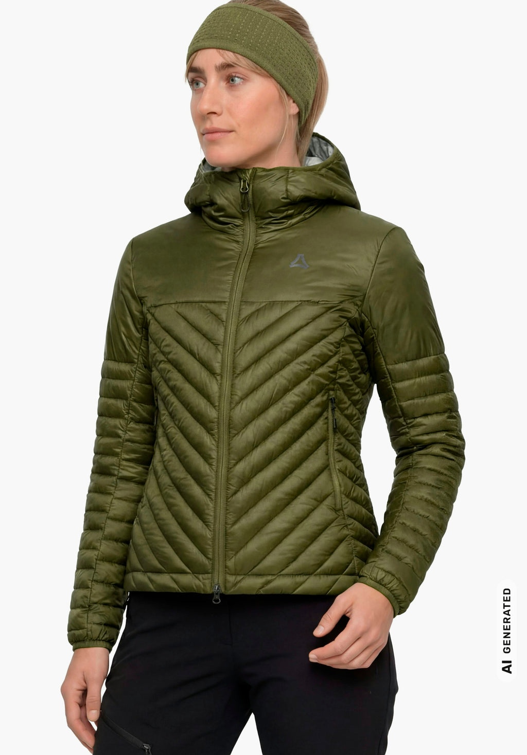 Schöffel Down Jacket Style Cascata WMS Damen – große Größen Grün - Ansicht 1