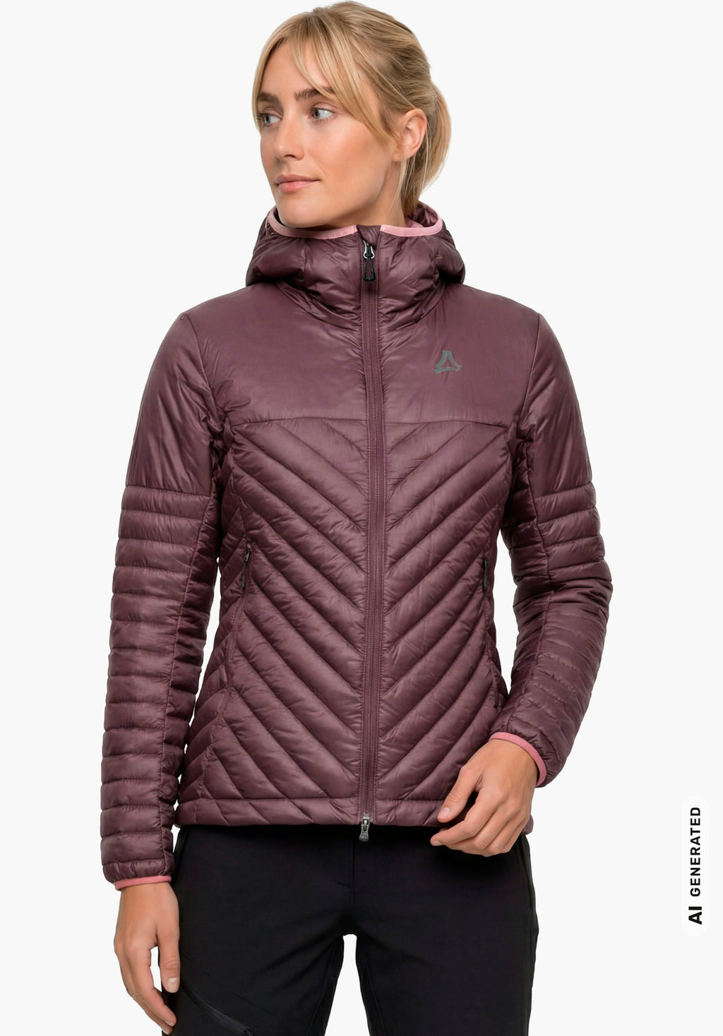 Schöffel Down Jacket Style Cascata WMS Damen – große Größen Lila - Ansicht 1