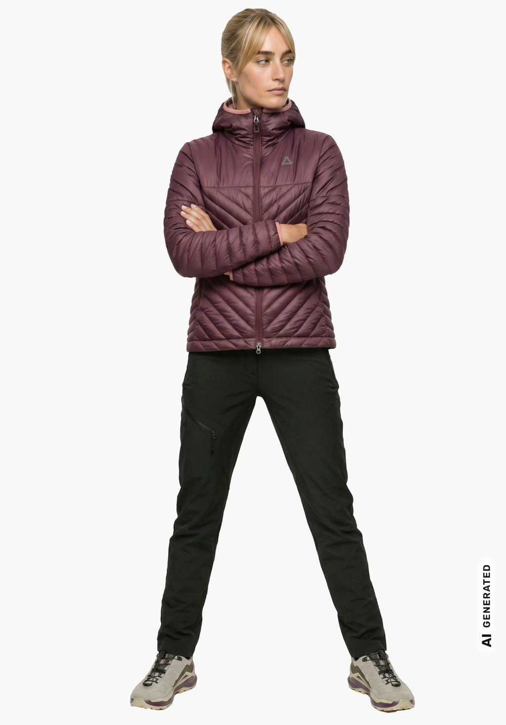 Schöffel Down Jacket Style Cascata WMS Damen – große Größen Lila - Ansicht 3
