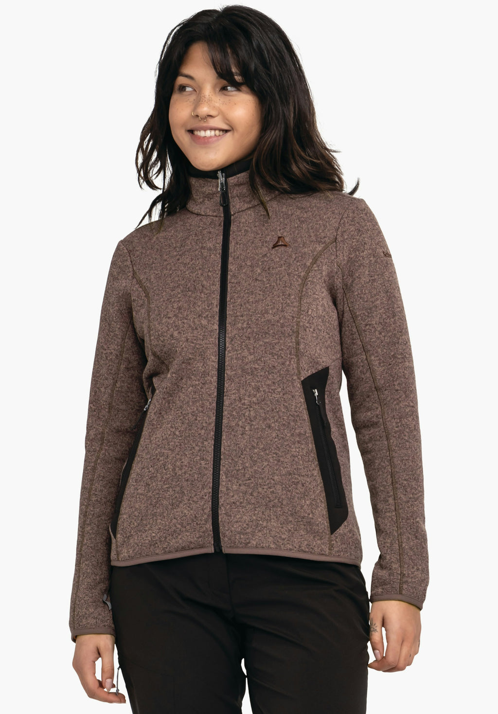 Schöffel CIRC Fleece Jk Style Yew WMS Damen – große Größen Braun - Ansicht 1