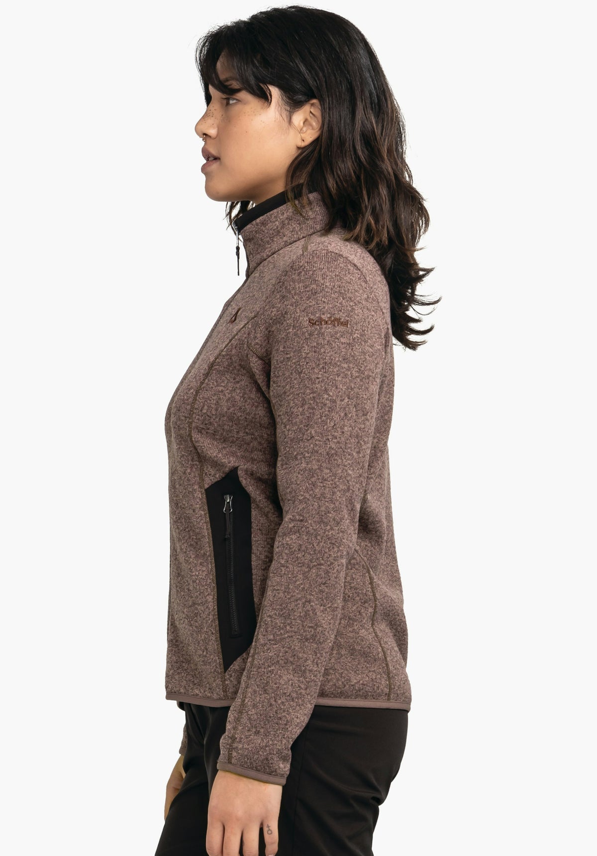 Schöffel CIRC Fleece Jk Style Yew WMS Damen – große Größen Braun - Ansicht 3