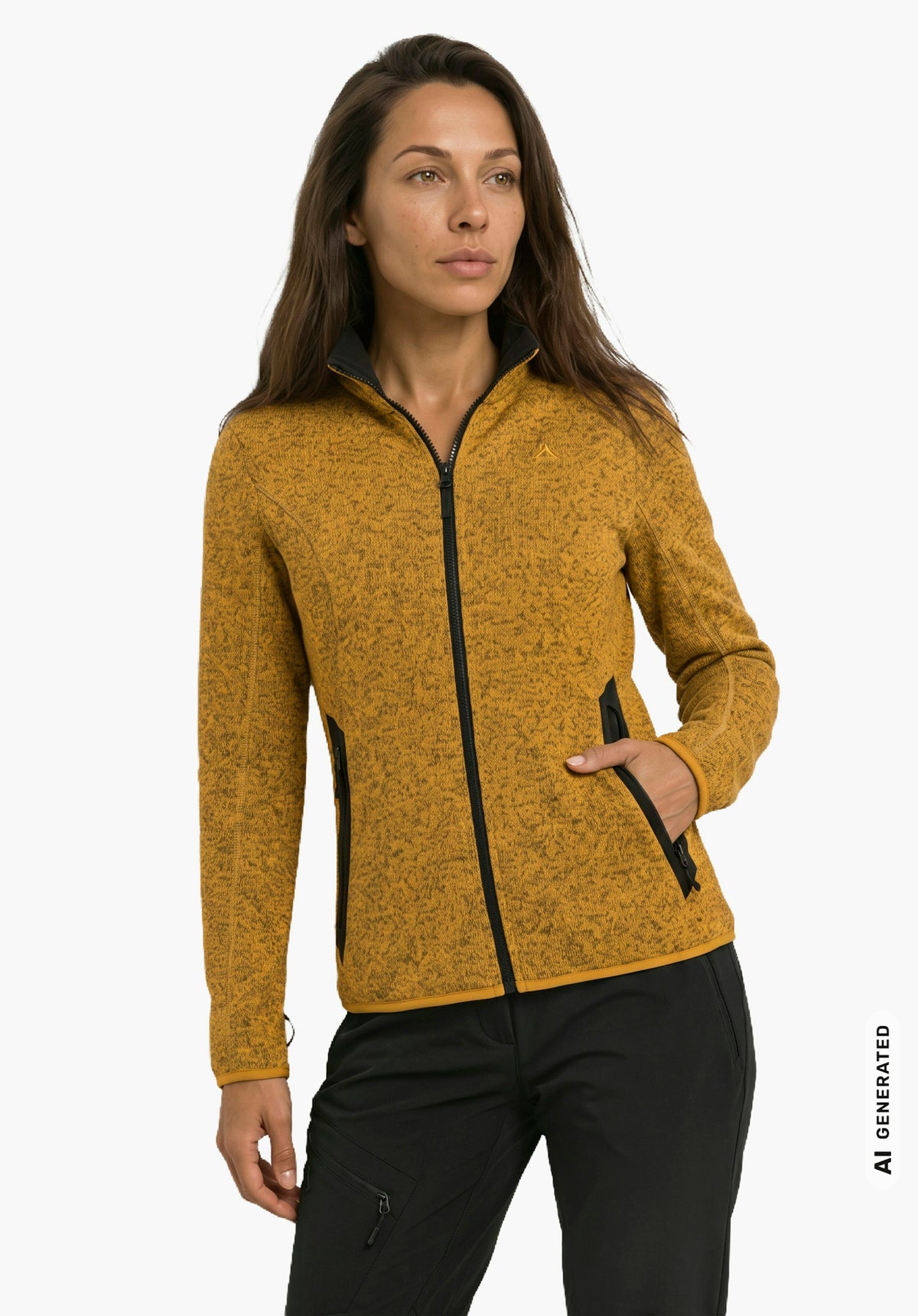 Schöffel CIRC Fleece Jk Style Yew WMS Damen – große Größen Gelb - Ansicht 3