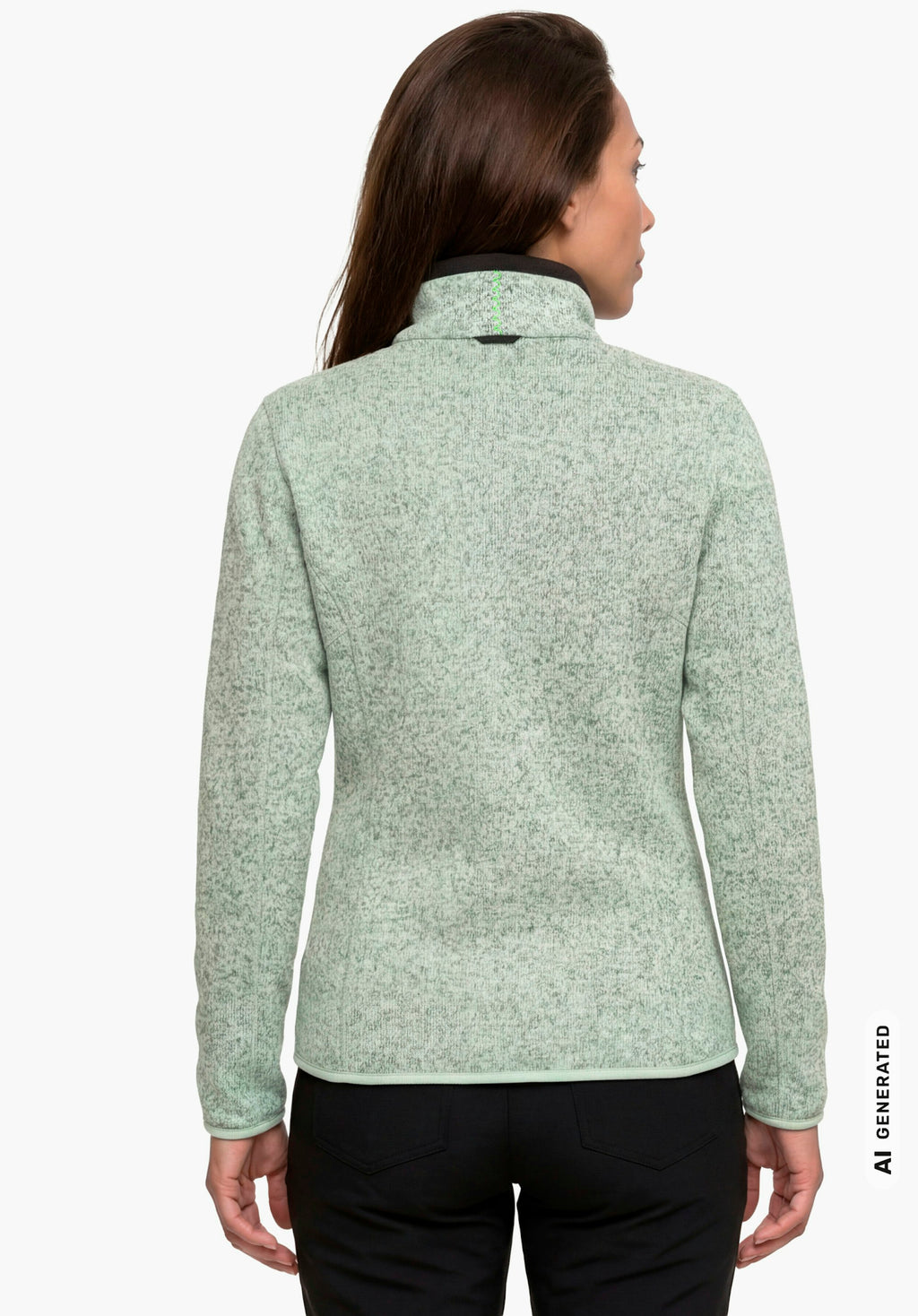 Schöffel CIRC Fleece Jk Style Yew WMS Damen – große Größen Grün - Ansicht 2