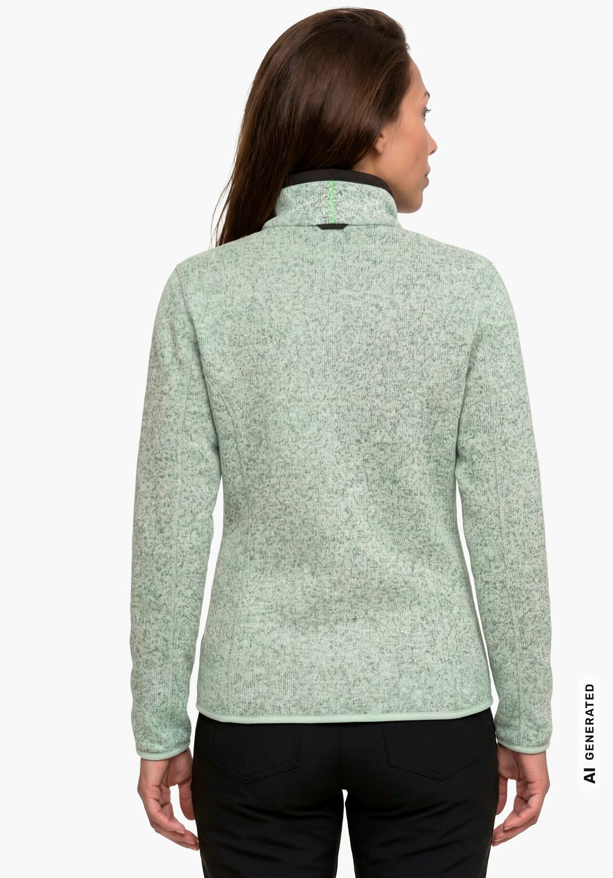 Schöffel CIRC Fleece Jk Style Yew WMS Damen – große Größen Grün - Ansicht 2