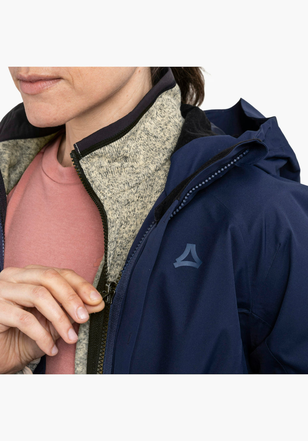 Schöffel CIRC Fleece Jk Style Yew WMS Damen – große Größen Beige - Ansicht 5