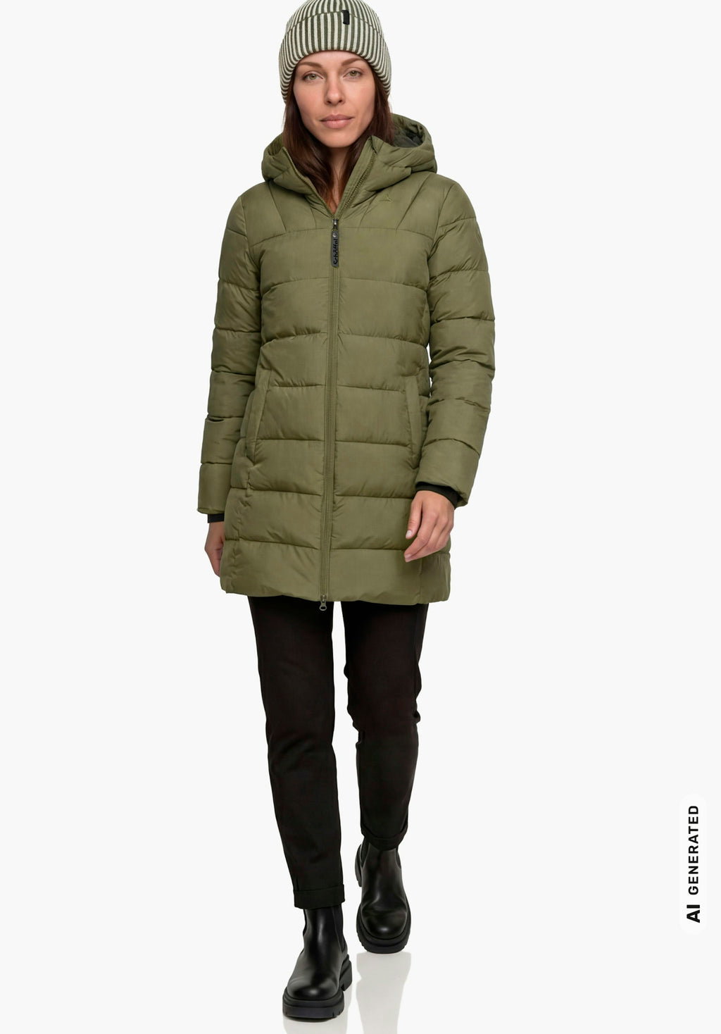 Schöffel Ins Parka Style Boslix WMS Damen – große Größen Grün - Ansicht 1