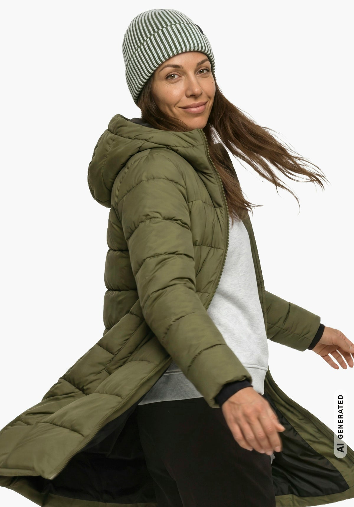 Schöffel Ins Parka Style Boslix WMS Damen – große Größen Grün - Ansicht 3