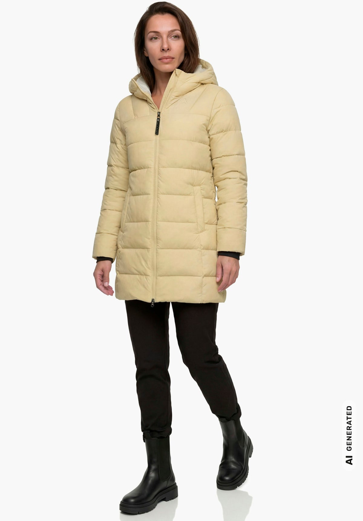 Schöffel Ins Parka Style Boslix WMS Damen – große Größen Beige - Ansicht 1