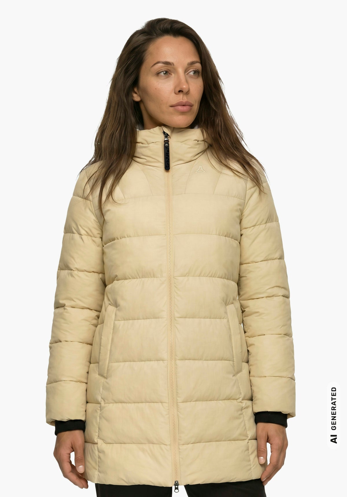 Schöffel Ins Parka Style Boslix WMS Damen – große Größen Beige - Ansicht 3