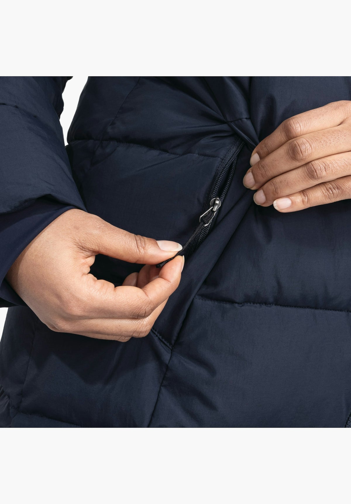 Schöffel Ins Parka Style Boslix WMS Damen – große Größen Blau - Ansicht 5