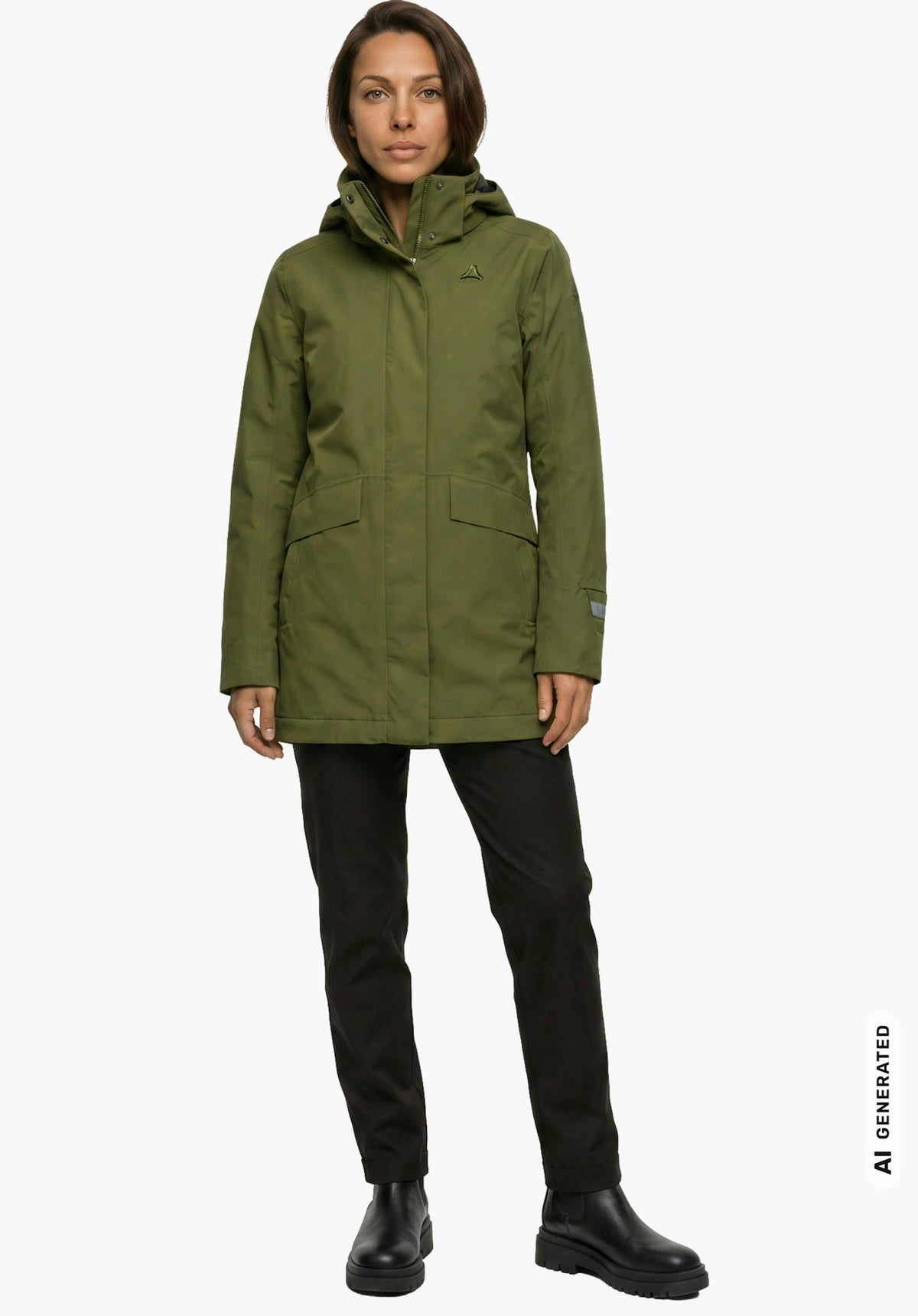 Schöffel 3in1 Parka Style Borkol WMS Damen – große Größen Grün - Ansicht 3