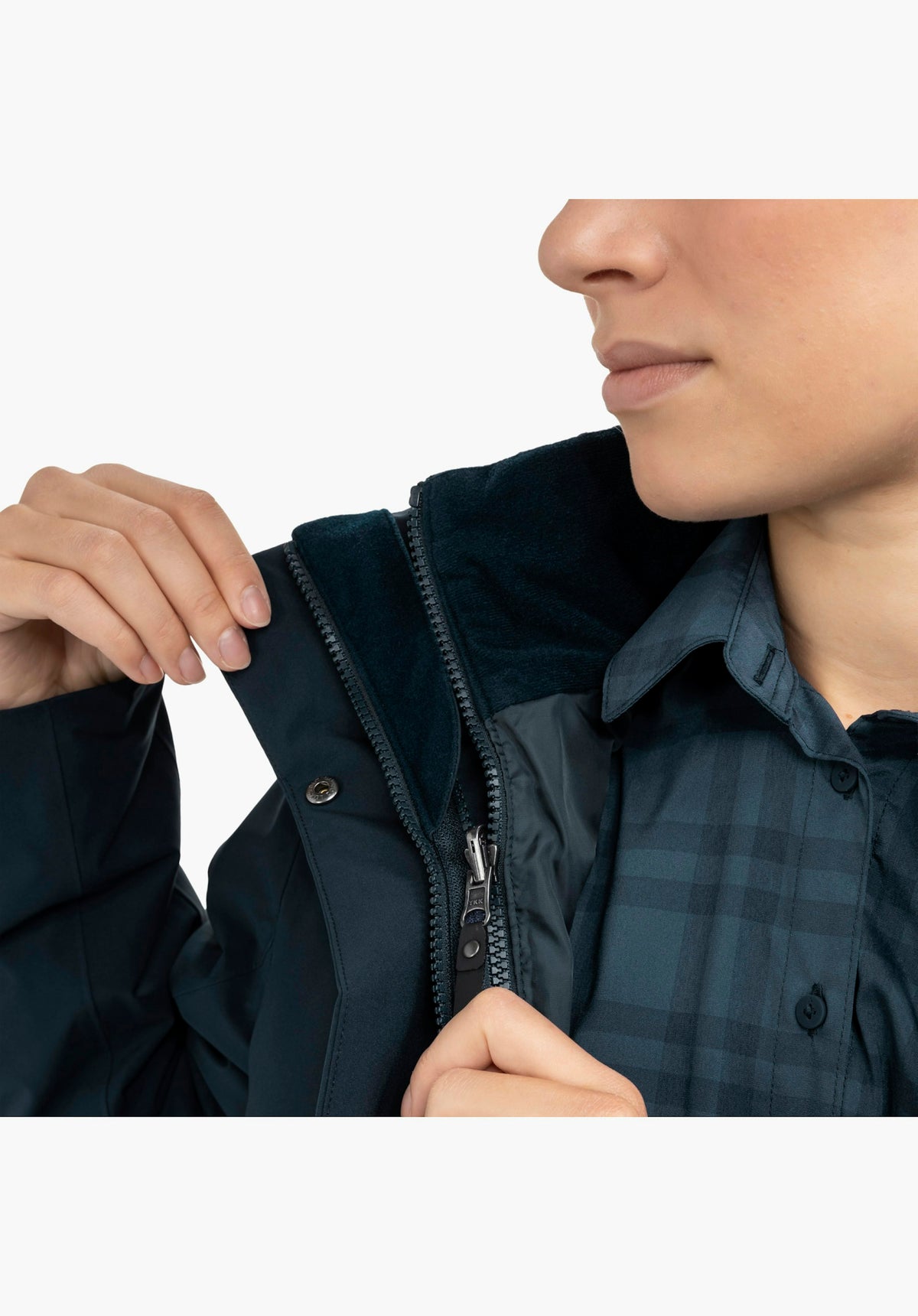 Schöffel 3in1 Parka Style Borkol WMS Damen – große Größen Blau - Ansicht 3