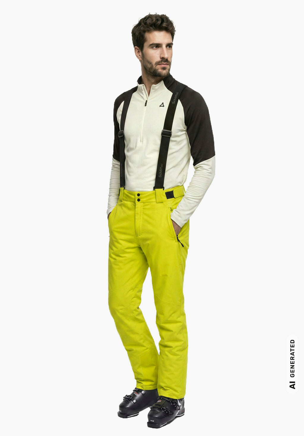 Schöffel Pants Style Pine MNS Herren – große Größen Gelb - Ansicht 3