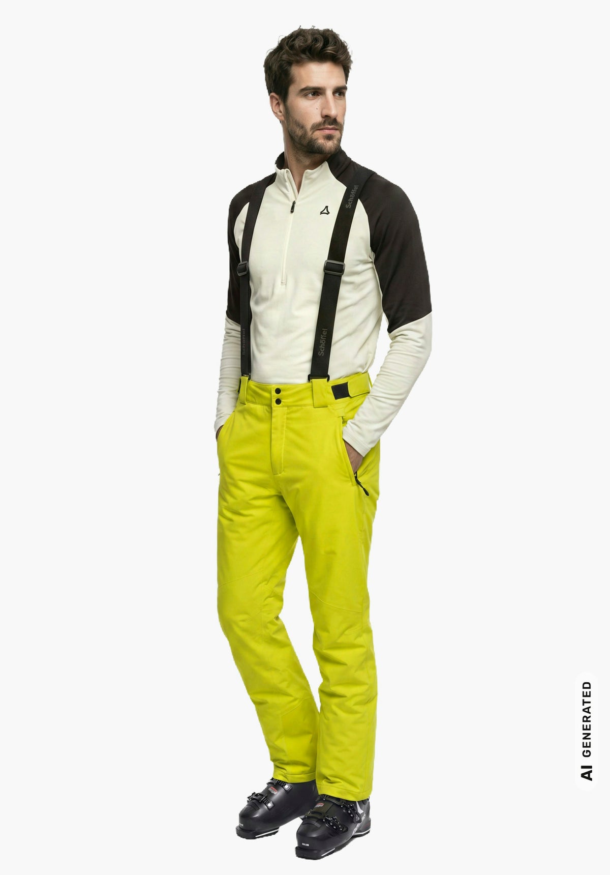 Schöffel Pants Style Pine MNS Herren – große Größen Gelb - Ansicht 3
