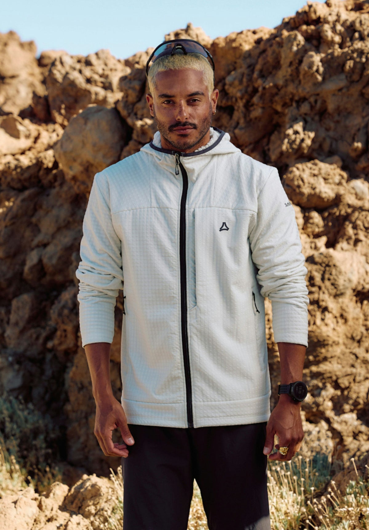 Schöffel Fleece Hoody Style Enixa MEN Herren – große Größen Natur - Ansicht 1