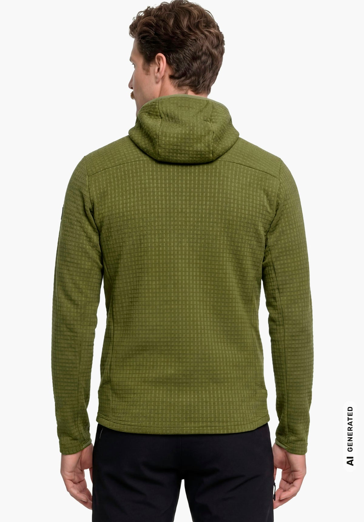 Schöffel Fleece Hoody Style Enixa MEN Herren – große Größen Grün - Ansicht 2