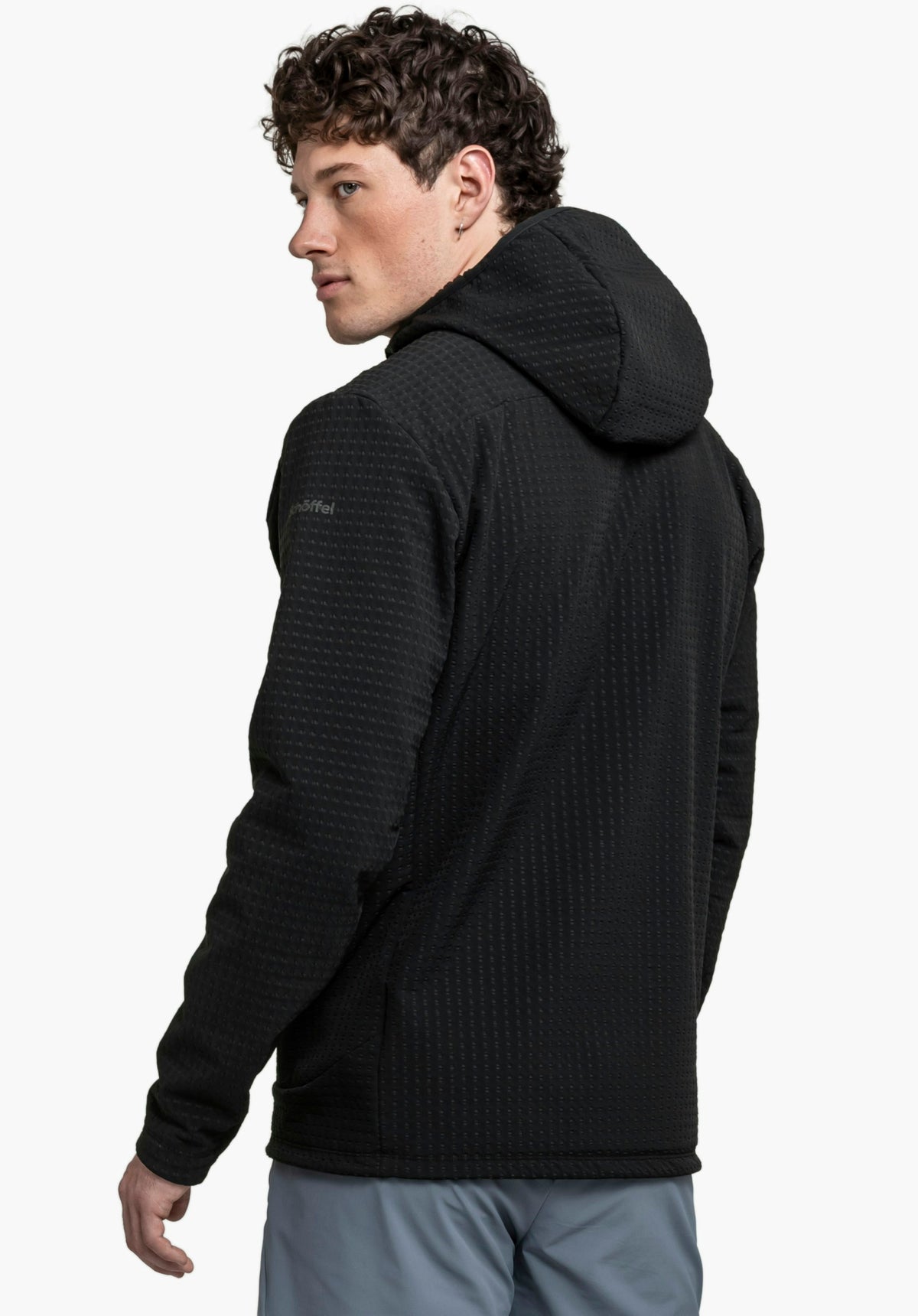 Schöffel Fleece Hoody Style Enixa MEN Herren – große Größen Schwarz - Ansicht 2