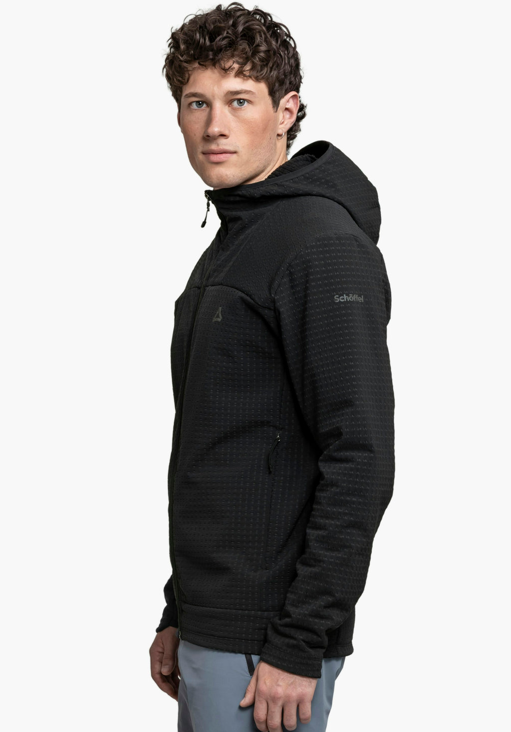 Schöffel Fleece Hoody Style Enixa MEN Herren – große Größen Schwarz - Ansicht 4