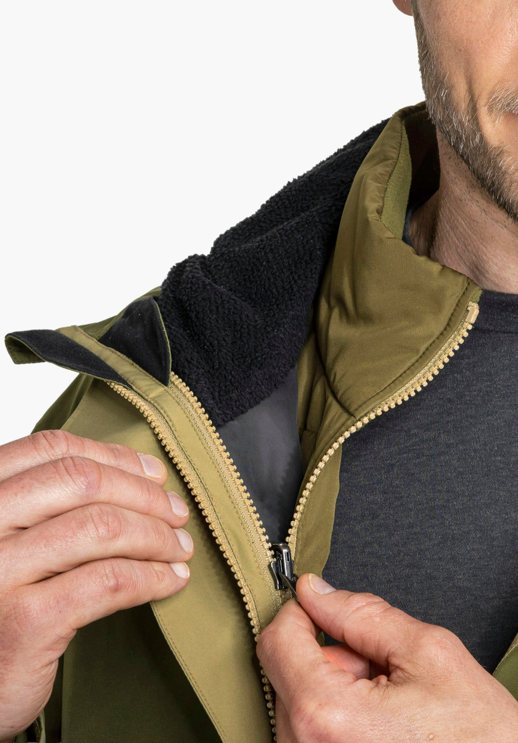 Schöffel 3in1 Jacket Style Refoca MEN Herren – große Größen Grün - Ansicht 12