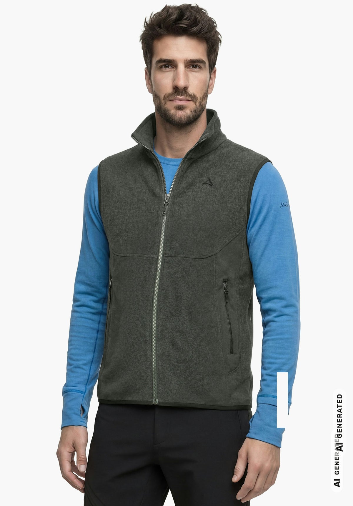 Schöffel CIRC Fleece Vt Style Yew MEN Herren – große Größen Schwarz - Ansicht 1