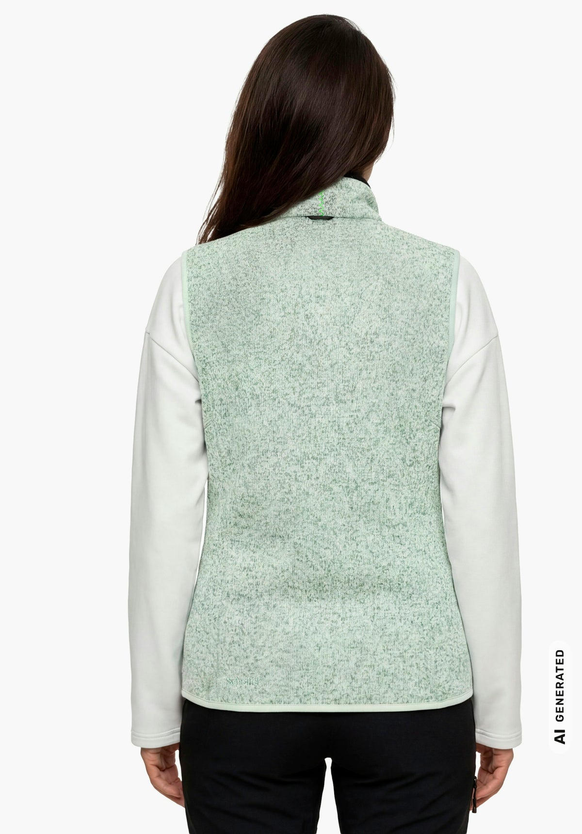 Schöffel CIRC Fleece Vt Style Yew WMN Damen – große Größen Grün - Ansicht 2