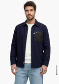 Schöffel Overshirt Style Kalmor MEN Herren – große Größen Blau - Ansicht 1