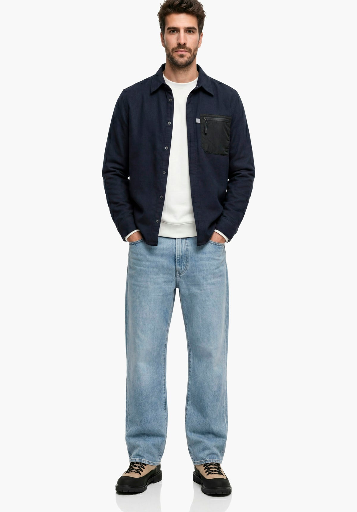 Schöffel Overshirt Style Kalmor MEN Herren – große Größen Blau - Ansicht 3