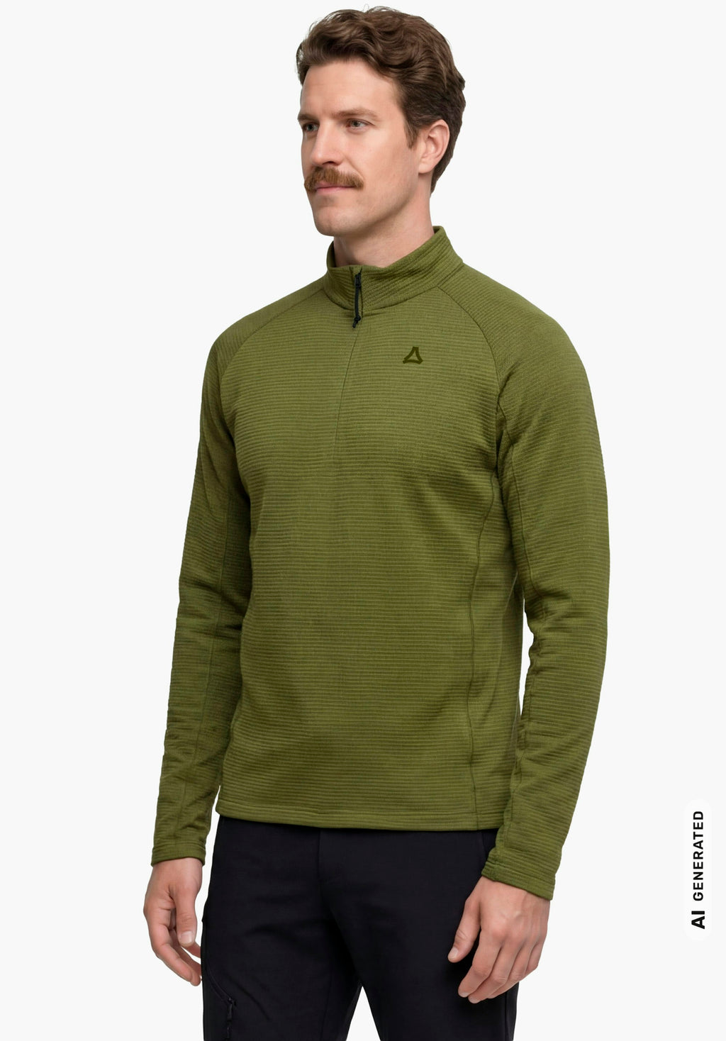 Schöffel Longsleeve Style Energio MEN Herren – große Größen Grün - Ansicht 1