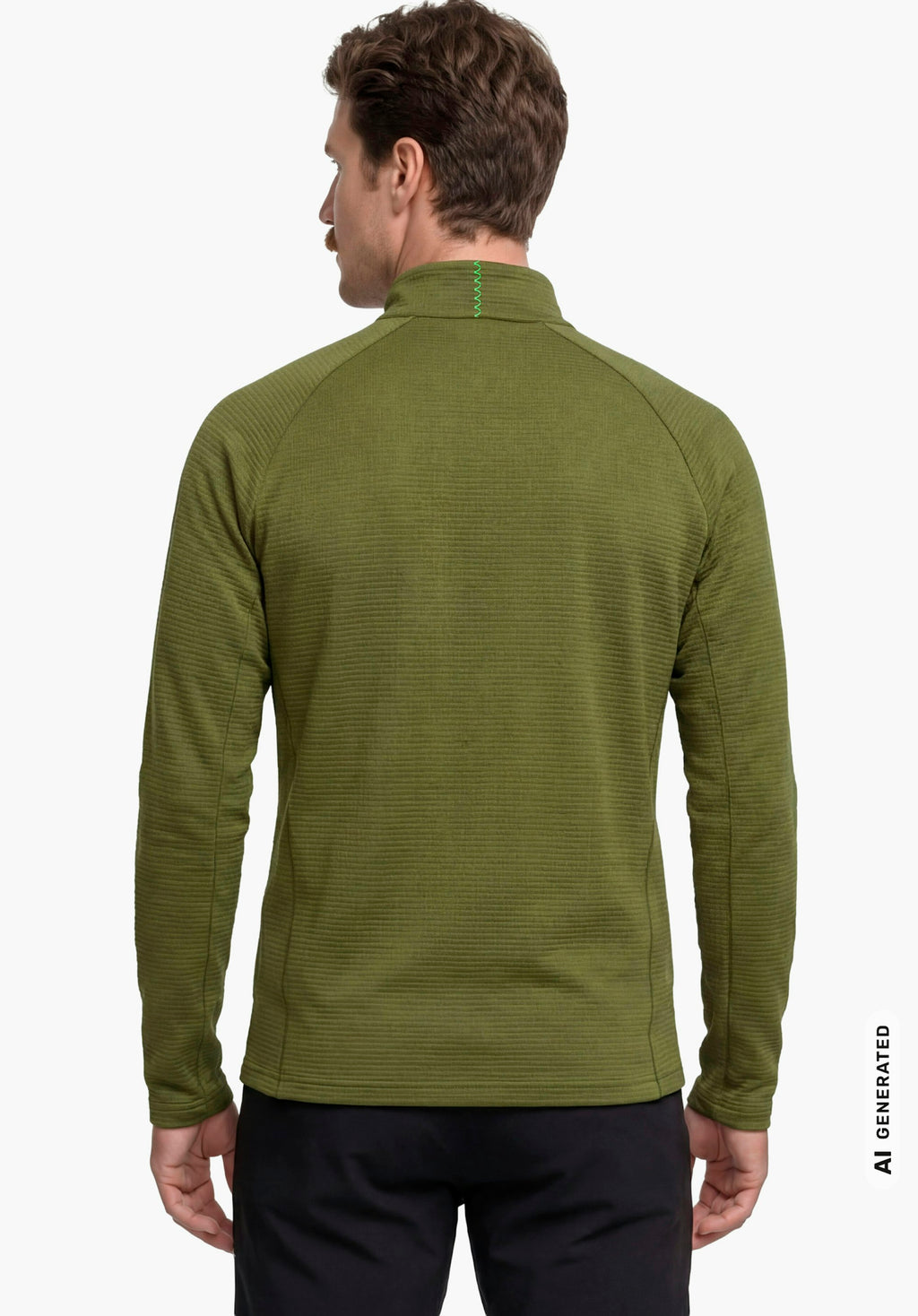 Schöffel Longsleeve Style Energio MEN Herren – große Größen Grün - Ansicht 2