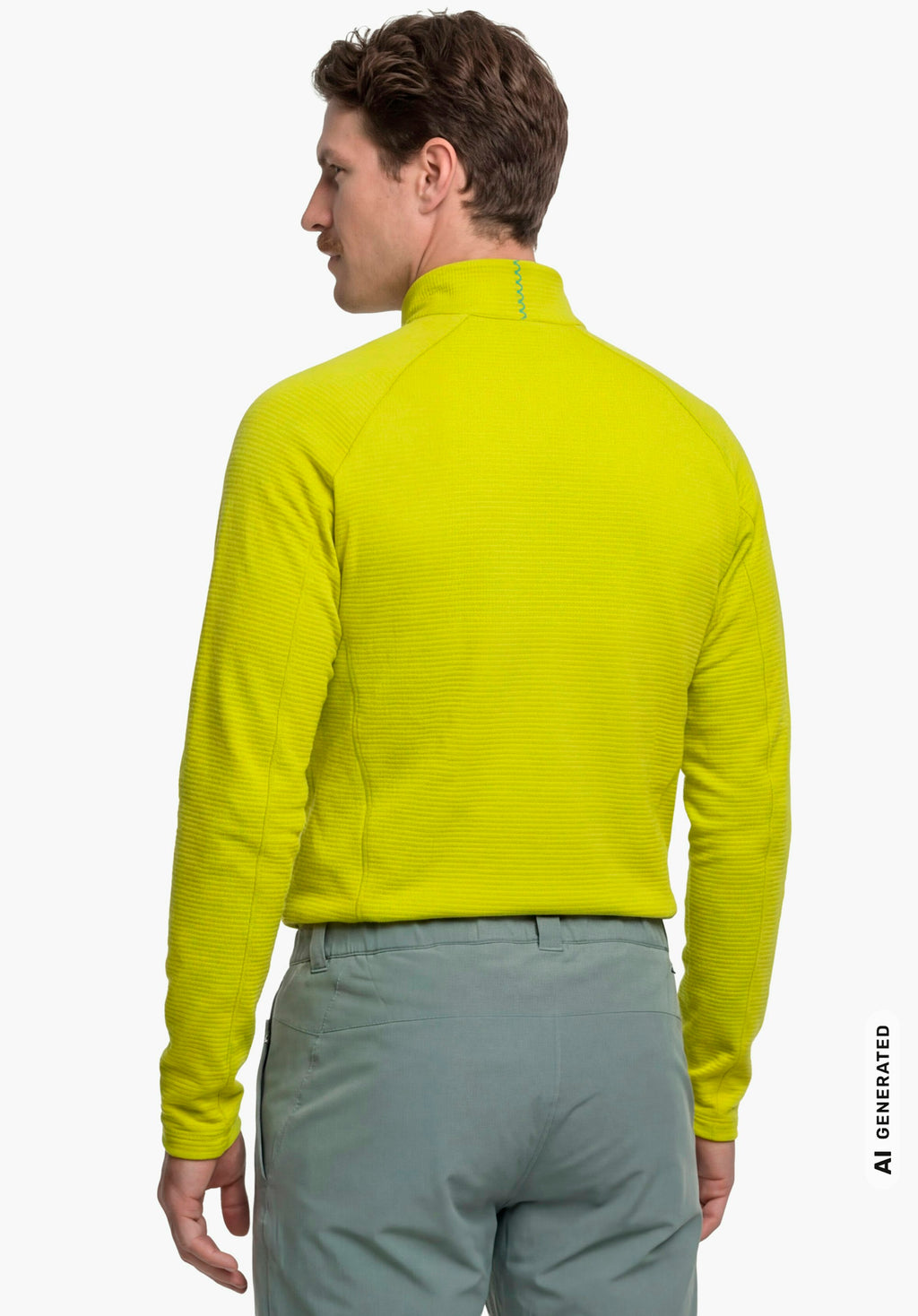 Schöffel Longsleeve Style Energio MEN Herren – große Größen Gelb - Ansicht 2