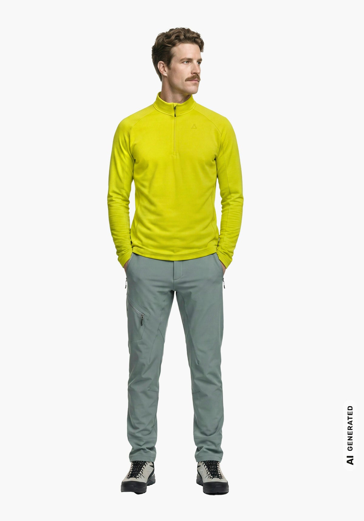 Schöffel Longsleeve Style Energio MEN Herren – große Größen Gelb - Ansicht 3