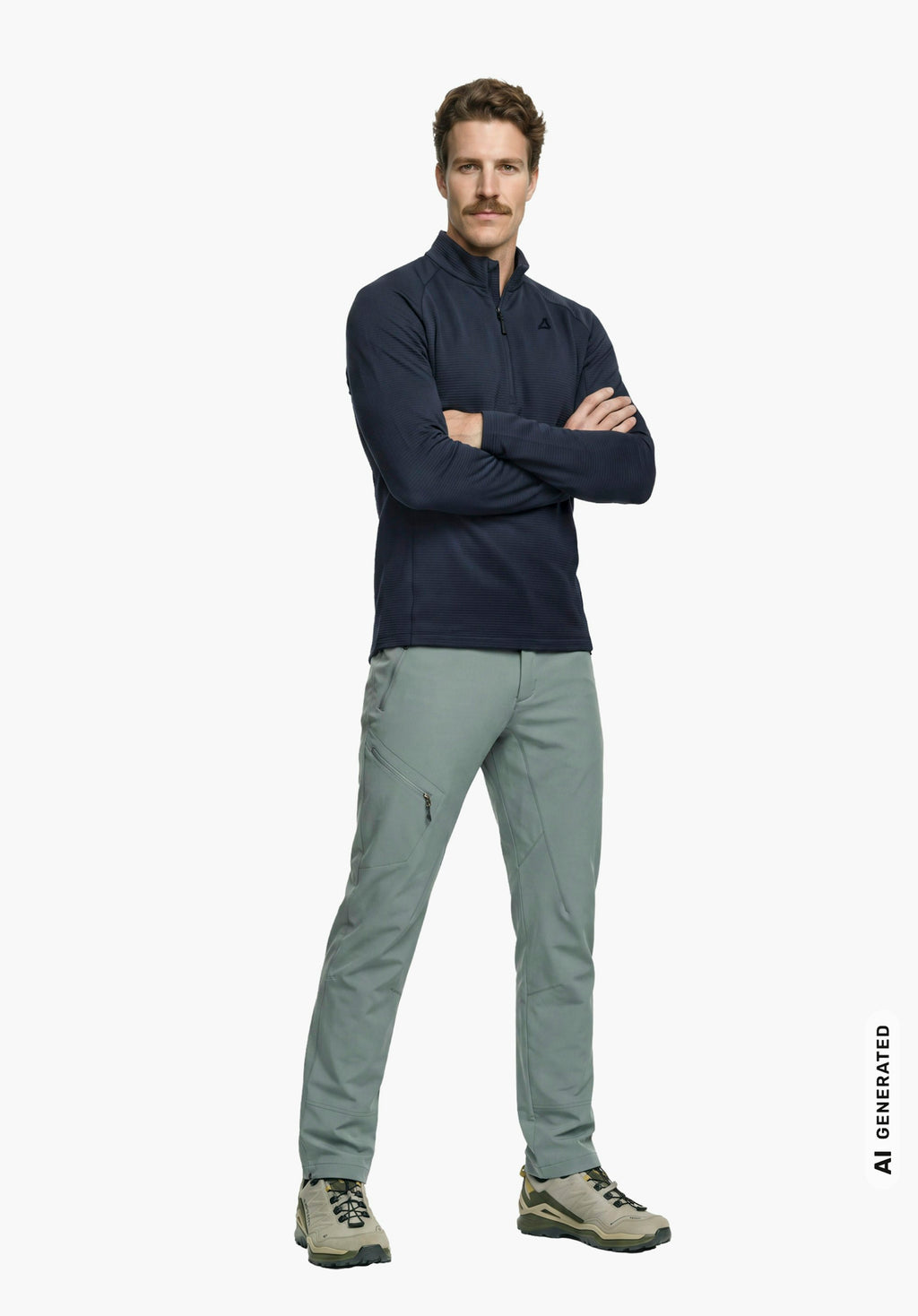 Schöffel Longsleeve Style Energio MEN Herren – große Größen Blau - Ansicht 3