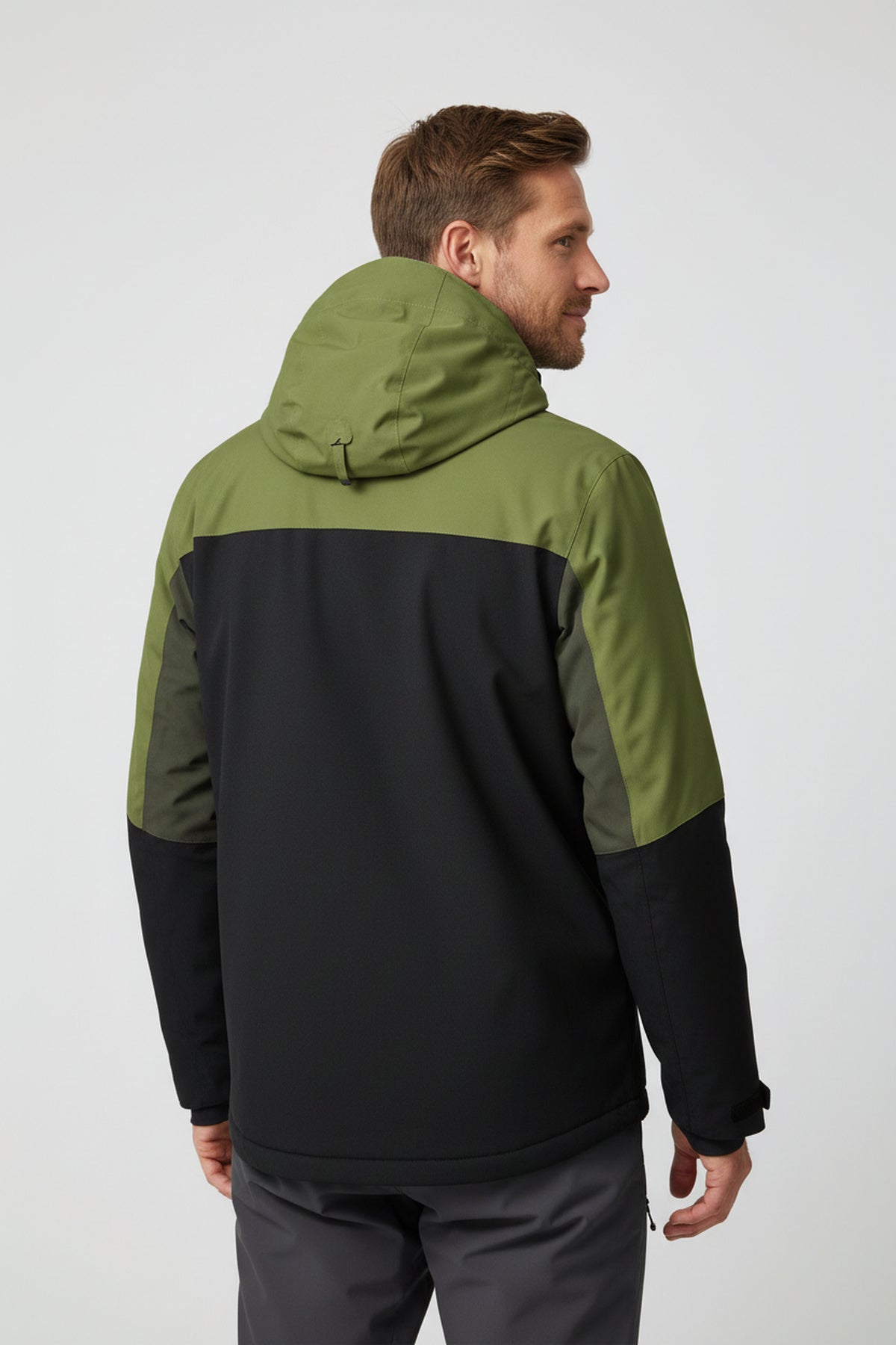Killtec Herren Skijacke KSW 52 schwarz – Modelfoto hinten