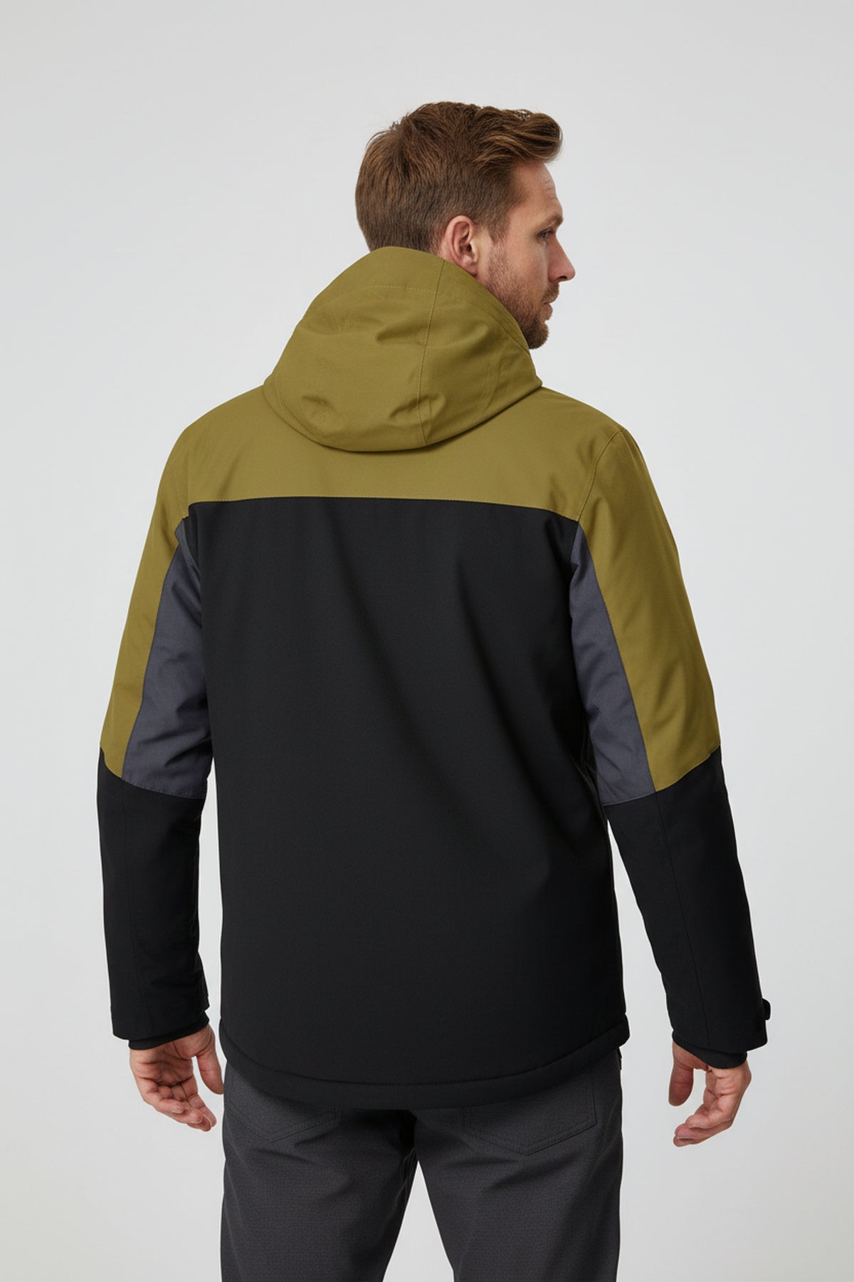Killtec Herren Skijacke KSW 52 schwarz blau – Modelfoto hinten