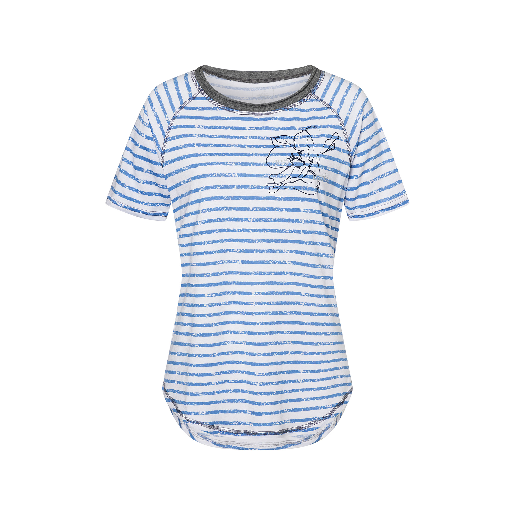 T-Shirt Damen Linea Primero JULIENNE Women Farbe: white/blue Größe: 38