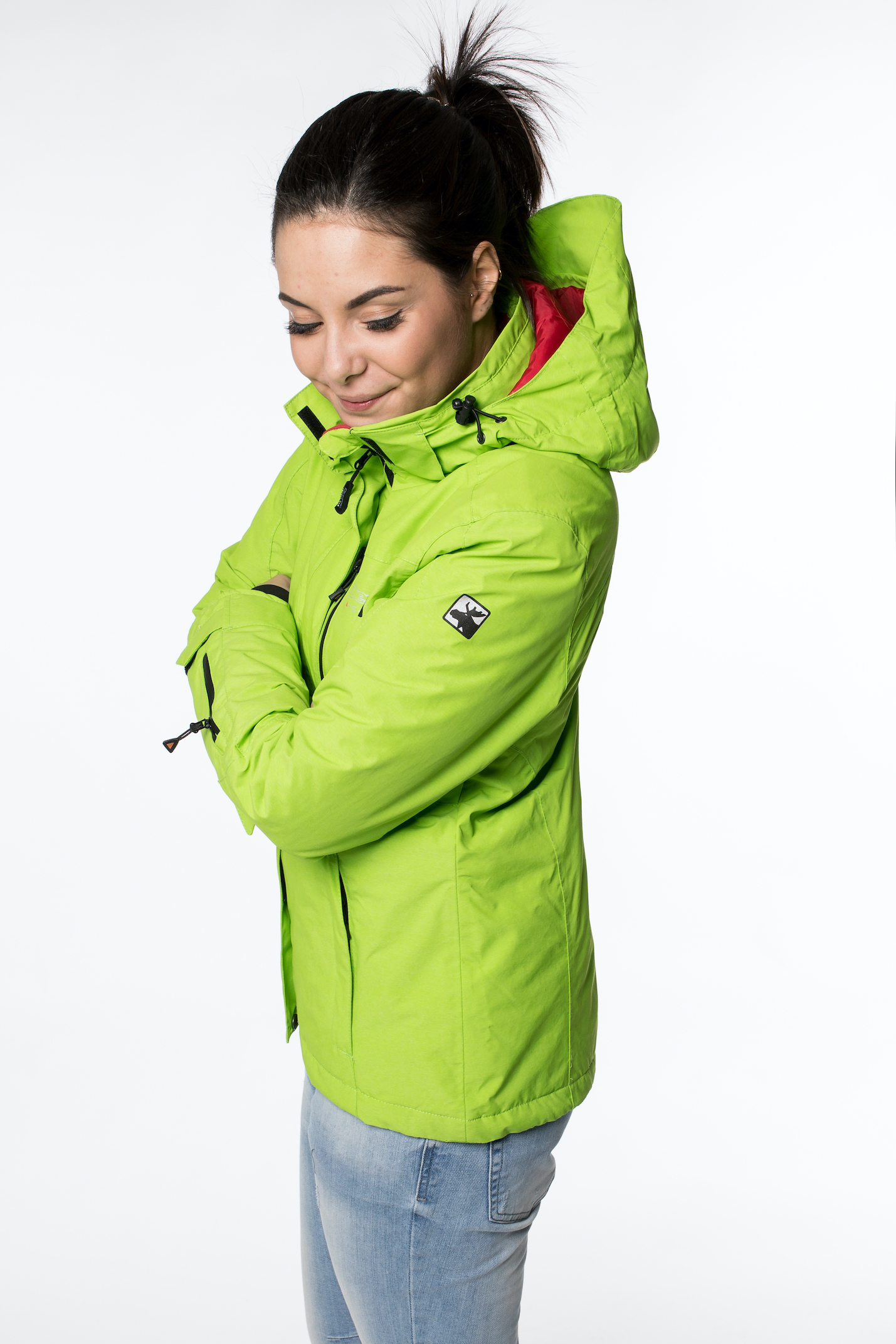 Skijacke Damen DEPROC VANCOUVER Lady Farbe: lime Größe: 48