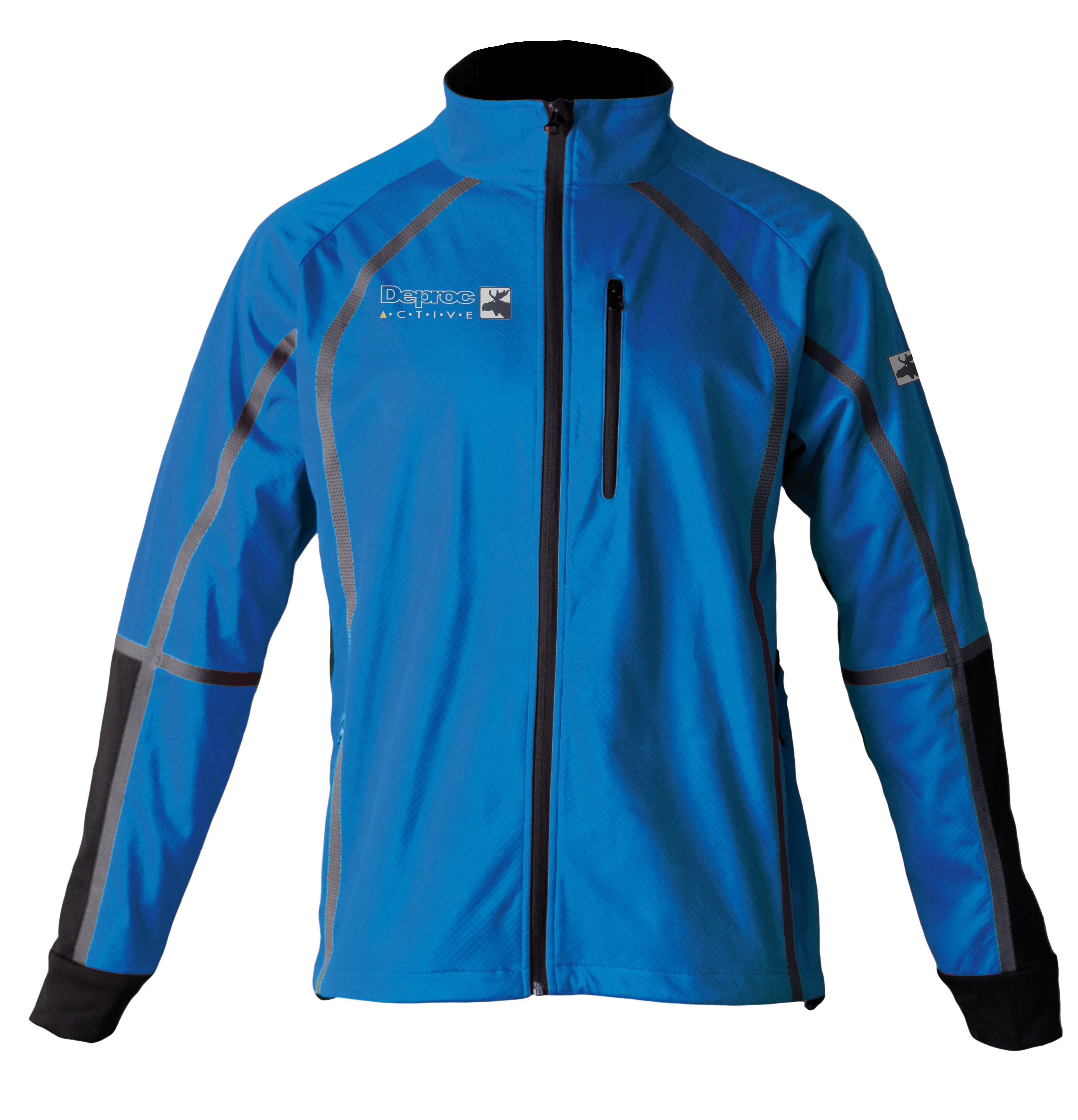 DEPROC Midlayer THORSBY Men Softshell-Jacke Farbe: blau-schwarz Größe: XL